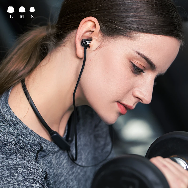 FBYEG Wireless Earphone Bluetooth Magnetic Neckband Headset Stereo Headphones Waterproof Sport Earbud with Noise Cancelling Mic