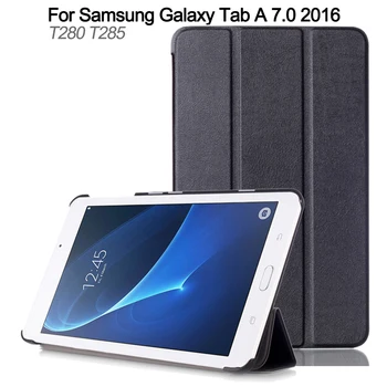 

Tablet Case For Samsung Galaxy Tab A 7.0 2016 T280 T285 SM-T280 SM-T285 Shockproof Slim PU Leather Folio Stand Cover