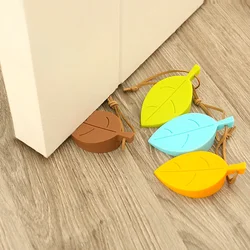 Stopper For Door Cute Door Stopper Shower Threshold Windproof Silicone Door Stop Leaf-shaped Cute Anti-pinch Door Porte Velo