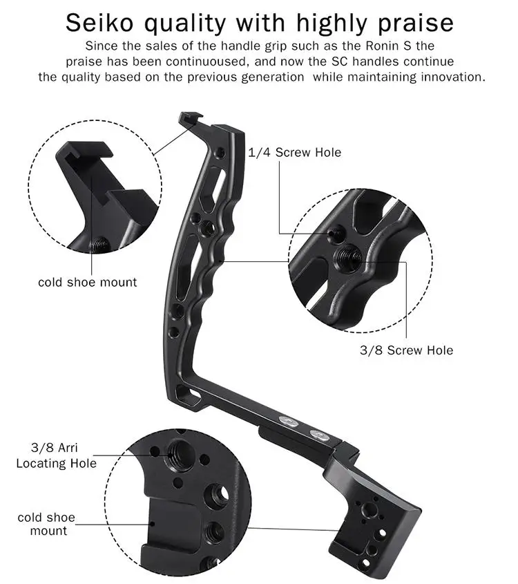 DH12 ручной Стабилизатор камеры Gimbal для Dji Ronin SC крепление Ручка Держатель Ручка Стабилизатор камеры R60