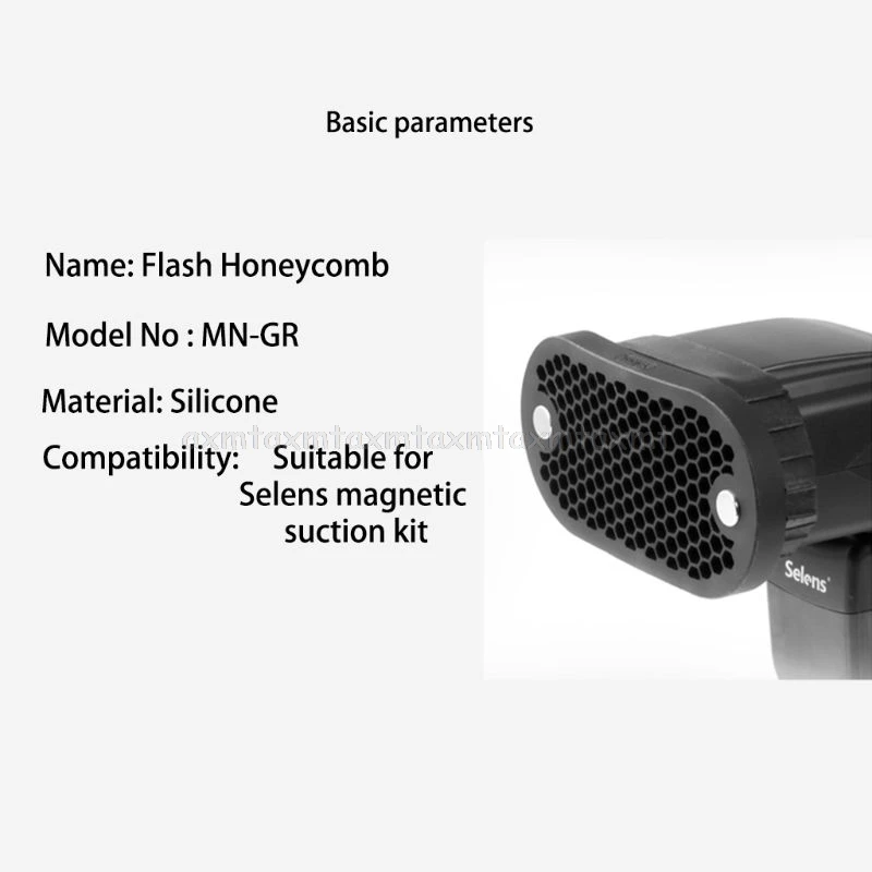 Мини Черный Магнитный силиконовый чехол с сотовой сеткой рассеиватель Отражатель для Selens Flash Speedlight наборы N08 19 Прямая поставка