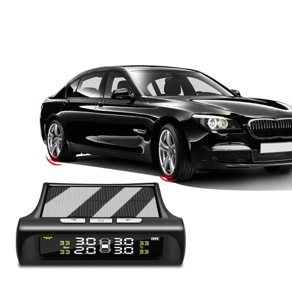Беспроводное оборудование для мониторинга давления в шинах автомобиля высокоточное солнечное внешнее звуковой сигнал детектор давления в шинах