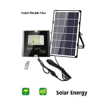 

100/75 Led Solar light lamp floodlight LEDs Outdoor Activated Separable for Garden Security Waterproof Wireless Wall Lamp indoor