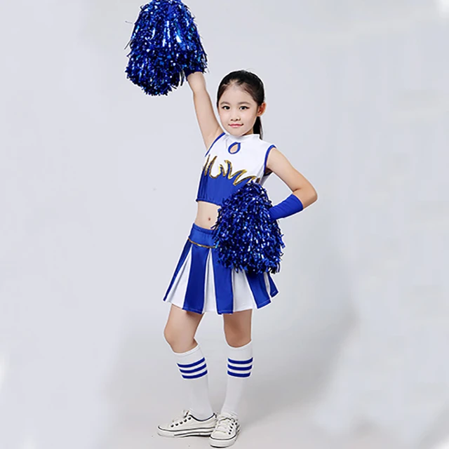 Fahion Student Team Dancing Costumes Sleeveless Girl Hip Hop Suit Top And  Skirt Children Cheerleading Performance Clothes - AliExpress