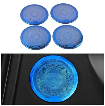 

For BMW 3 Series F30 2011-2019 Car Styling Door Gate Loudspeaker Sound Chrome Pad Cover Trim Frame Sticker Interior Accessories
