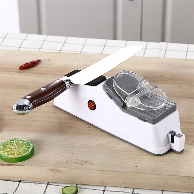 Dropship Electric Sharpener Sharpening Stone Automatic Sharpener  Multifunction Electric Knife Grinder Quick Safe And Easy To Use Kitchen  Knife Scissors Fast Sharpener to Sell Online at a Lower Price