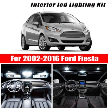 

Perfect Error Free white LED bulb Interior Reading Dome light kit For 2002-2014 2015 2016 Ford Fiesta MK6 MK7 Accessories