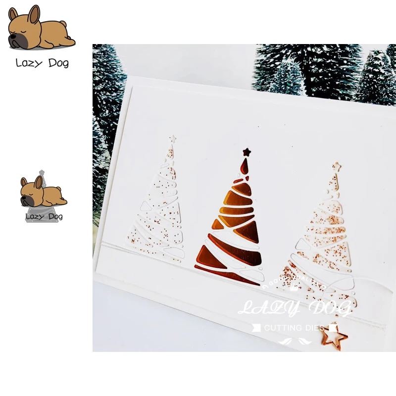 

Christmas Tree Metal Cutting Dies Scrapbooking Stencil DIY Decorative Craft Embossing Die Cuts Card Making New Dies For 2019