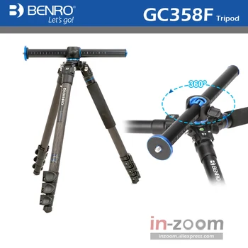 

Benro GC358F Tripod Carbon Fiber Camera Monopod Tripods For Camera 4 Section Carrying Bag Max Loading 18kg DHL Free Shipping