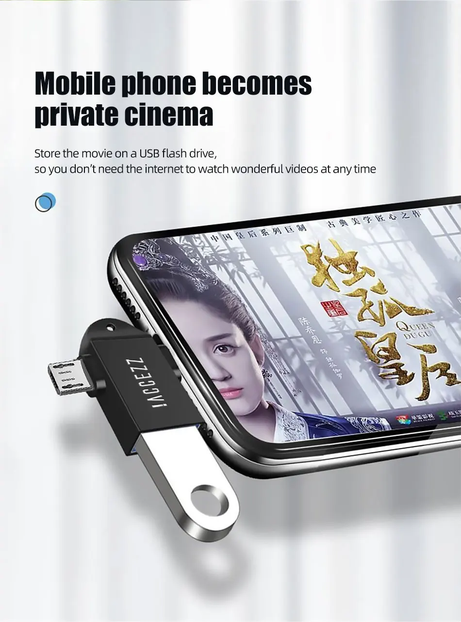 !ACCEZZ 2in1 Type-C OTG Adapter Micro USB To USB 3.0 Female Adapter For Macbook Pro Xiaomi mi 9 Huawei Samsung S9 S10 Connectors (10)