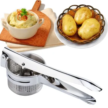 

Home Stainless Steel Potato Masher Press Mashed Potatoes Crushing Fruit Vegetable Lemon Juicer Press Maker Kitchen Tools