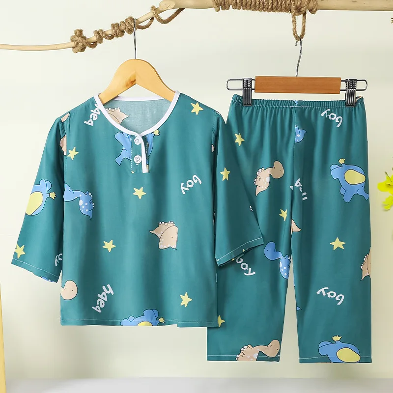 Tee Tops+pants Sleepwear Pajamas | Children's Pajamas Set | Kids Boys ...