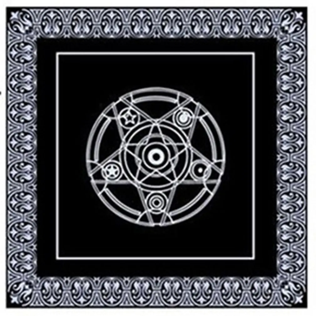 

Non-woven Board Game Textiles Tarot Table Cover Playing Cards Pentacle Tarot Game Textiles Tablecloth