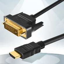 1080P 3D HDMI-совместимый с DVI HDMI-совместимый кабель DVI-D 24 + 1 контактный адаптер-кабель для XBOX DVI-HDMI-совместимый кабель 1 м 2 м