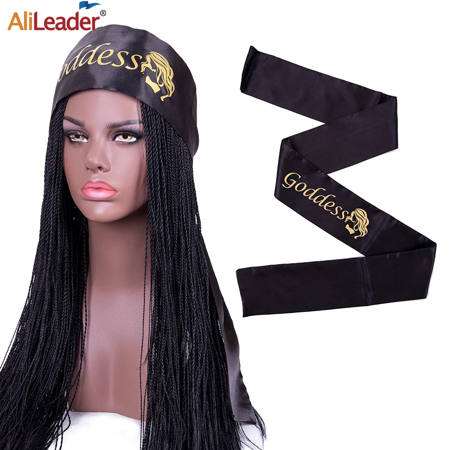 Alileader Satin Edge Scarves For Wig Holder Grip Headband Soft Laying Scarf Wrap Hair Band | Шиньоны и парики