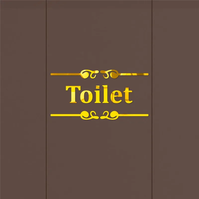 mirror sticker Creative Diy Fashion Personality 3D Wall Stickers Toilet Bathroom Tips Stickers spiegel sticker #3O17 (19)