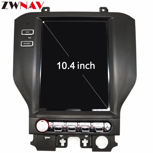 Android 9.0 Tesla style 10.4″ Vertical screen Car GPS Navigation For Ford Mustang-2019Head Unit Multimedia radio Player