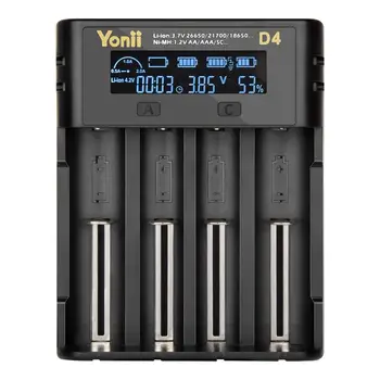 

18650 Battery Charger Liitokala Lii-PD4 Lii-500 Lii-500S Lii-PD2 charger LCD display 18490 21700 26650 20700 AA AAA etc Test cap