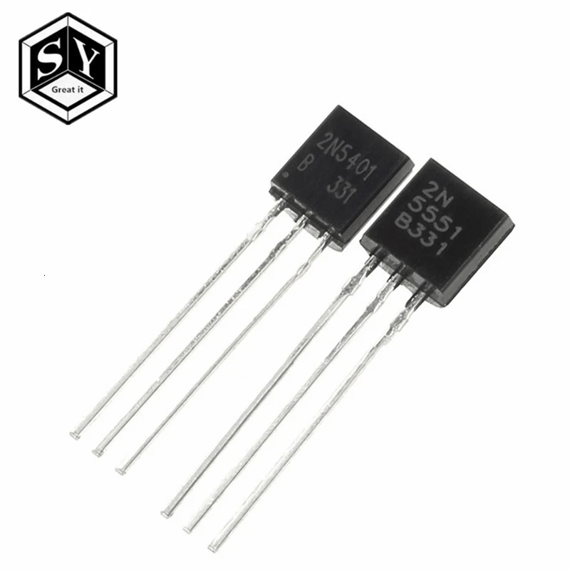 50pcs Lot Transistor Dip 2n5551 2n5401 5551 5401 To 92 25pcs 2n5401 25pcs 2n5551 Transistors Aliexpress