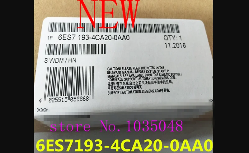 

1PC 6ES7193-4CA20-0AA0 New and Original Priority use of DHL delivery
