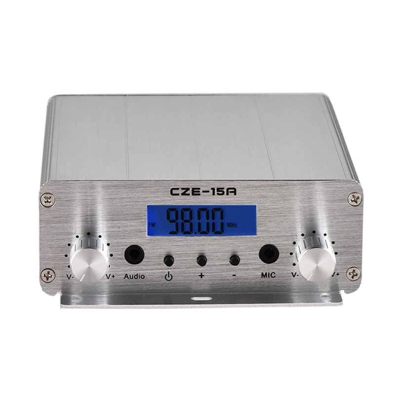 10w 15W FM Radio Broadcast Transmitter + GP 1/4 wave antenna kit for for Church, Car, Home, Conference