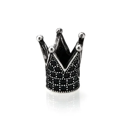 1 шт. микро Pave CZ бусины в виде корон кубическая Корона из циркония бусины разделитель браслета Шарм бисером латунные бусины для изготовления ювелирных изделий - Цвет: Crown Accessories w