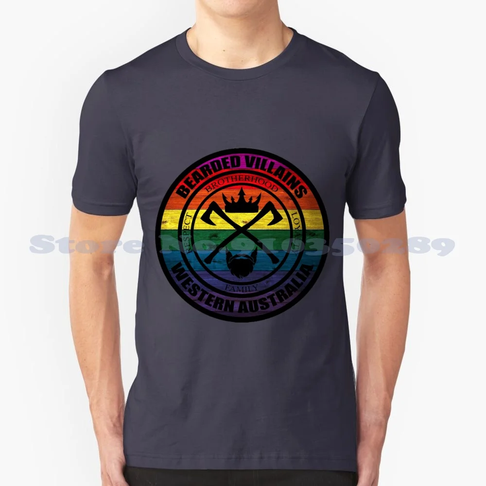 Canottiere Barbute Western Australia Rainbow Pride Logo Summer Funny T Shirt Per Uomo Donna Barbuto Cattivi Western Australia