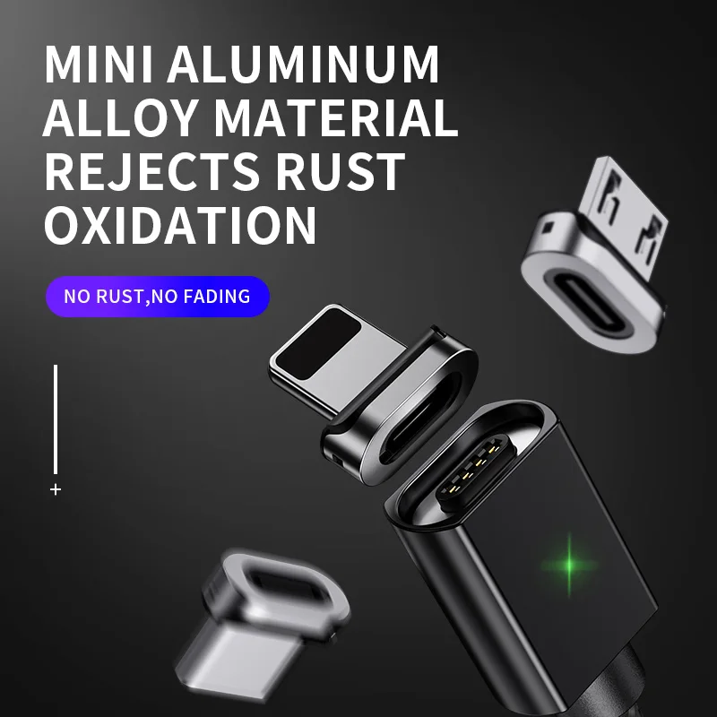 Магнитный USB кабель Micro USB Type C Магнитный кабель для iphone Samsung Huawei USB C Android зарядное устройство Быстрая зарядка данных USB шнур