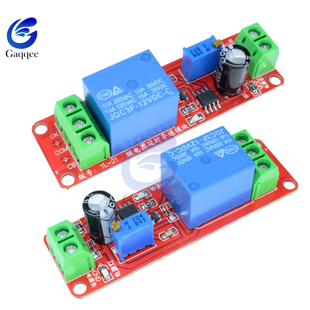 Adjustable time Delay Turn on Switch Ne555 Timer Control Relay 10A Module Board