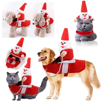 

Dog Costumes Pet Costume Pet Halloween Christmas Suit Cowboy Style Santa Claus Christmas Pet Dogs Outfits for Festival