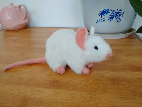 Оригинальная белая крыса Gerbil мышь моделирование в виде животного мягкая набивная плюшевая игрушка кукла детский подарок на день рождения
