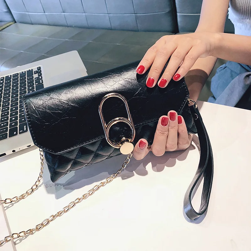 

2019 New Style Trend Envelope WOMEN'S Bag Clutch Bag Shoulder Bag Korean-style Versatile Elegant Clutch Bag Women's