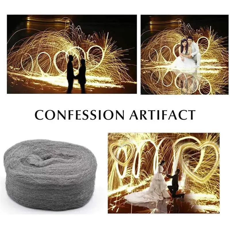 New Generation Rainbow Steel Wool Hand Photography Props Manmade Firework 1 Set Rainbow Steel Wool Fireworks Firework Flame Magic Fire Magic Celebration New Year Kids Toys Party Flame