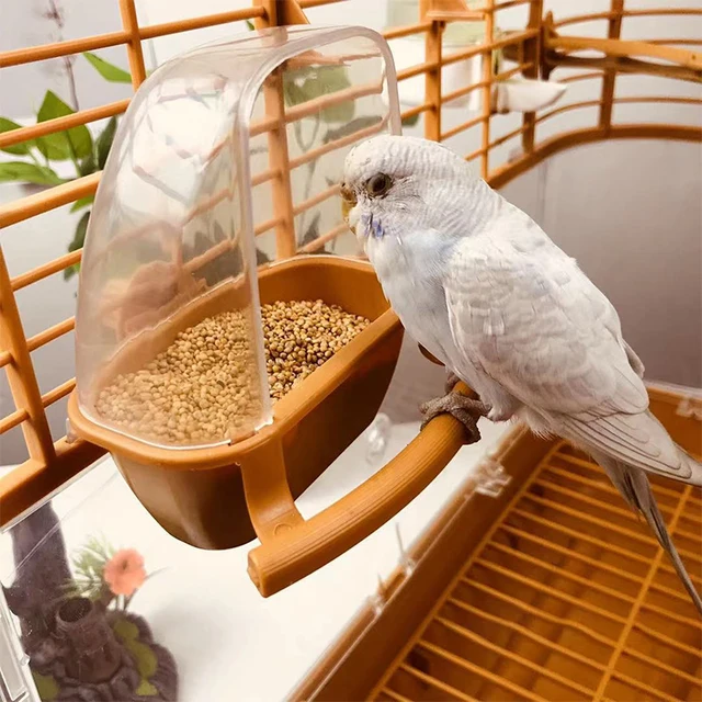 Bird Cage Feeder Parrot Birds Water Hanging Bowl