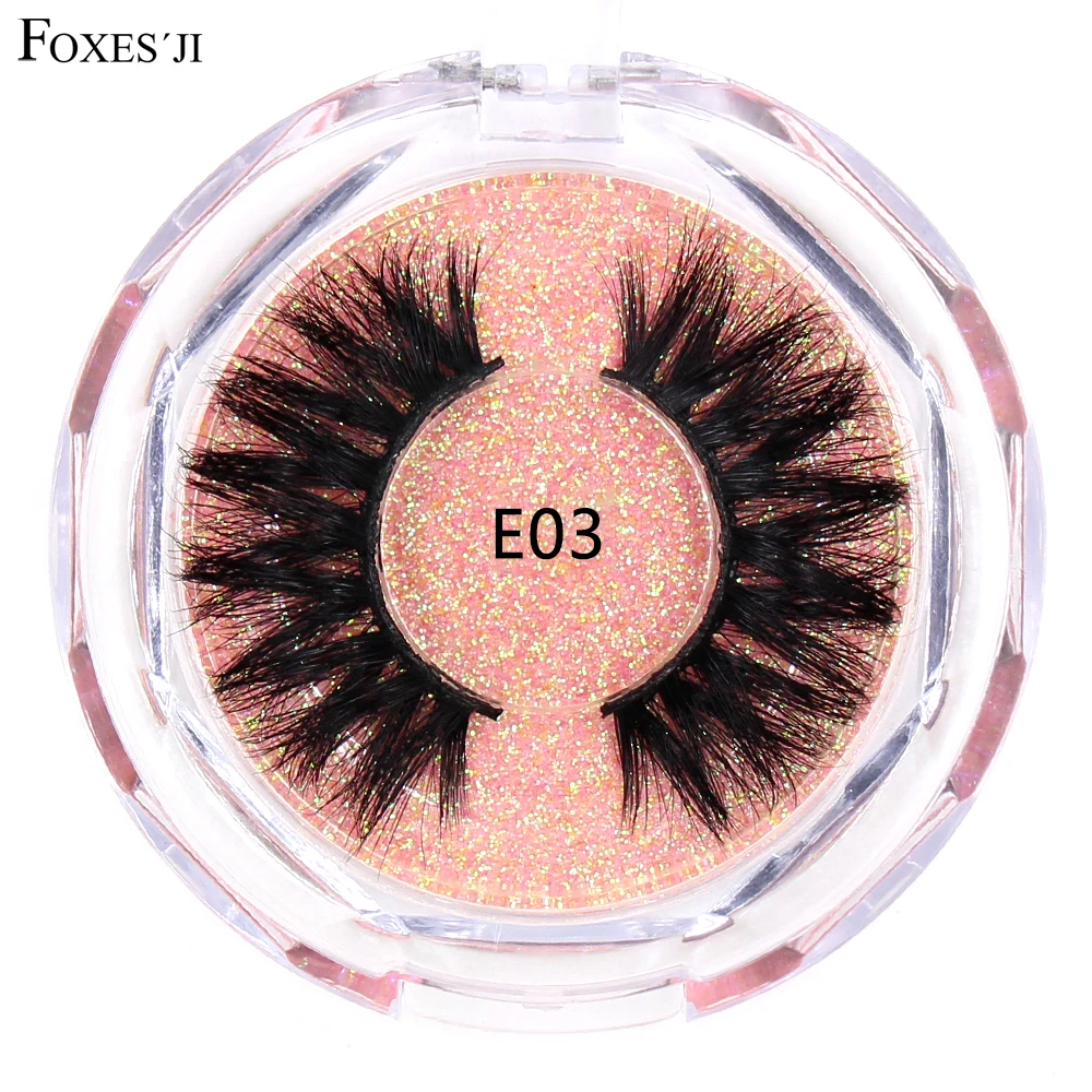 

FOXESJI Mink Eyelashes 3D Mink Lashes Fluffy Dramatic Volume Cross Thick strip Lashes Eyelash Full False Eyelashes Faux Cils
