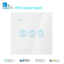 EWeLink-interrupteur intelligent pour rideaux, disponible en WiFi, pour volet roulant motorisé, disponible sur commande vocale Alexa