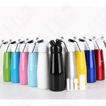 

500ml Whipped Cream Dispenser Whipper Gun with Nozzles Maker Aluminium Alloy 10 Colors Professional Cream foamer Decorating Tool