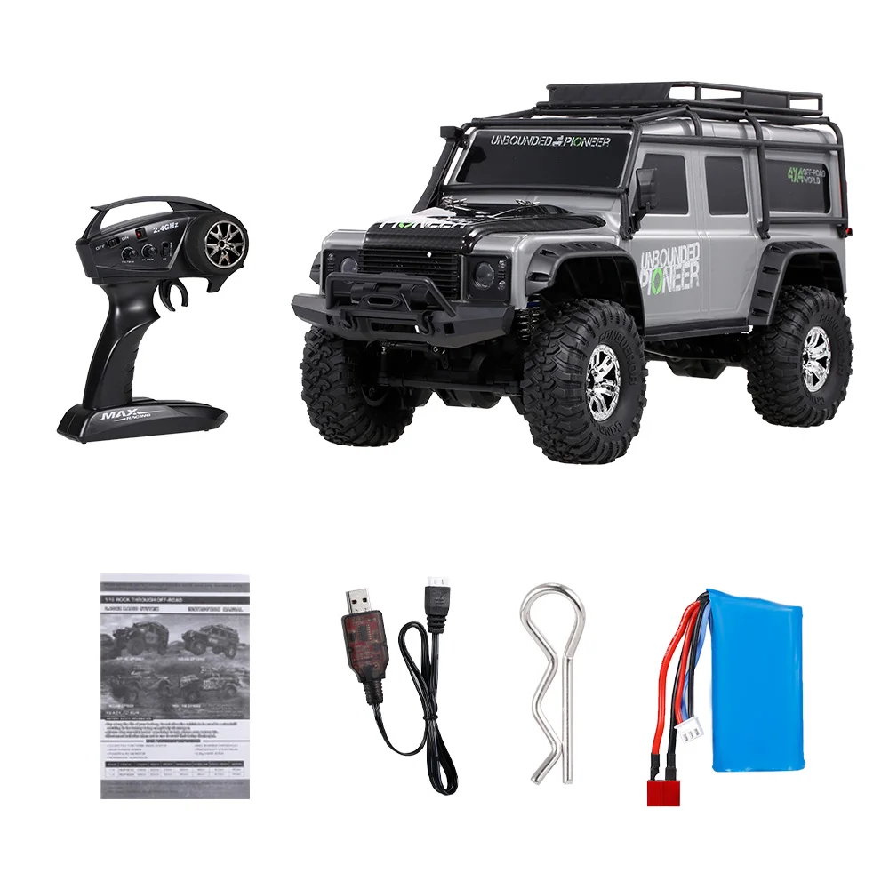 HB-ZP1002 Remote Control Car 1:10 RC Car Large Size Racing Vehicle 4WD RC Crawler 2.4G Off-Road Truck RC Car RTR