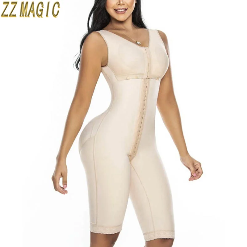 Fajas Colombianas Mujer Waist Trainer Body Shaper Tummy Control Adjustable Hook And Eye Front Closure Women Shapewear | Женская одежда