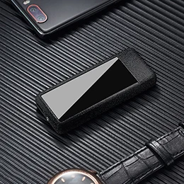 USB Зажигалка Электронная зажигалка гаджеты для мужчин разблокировка отпечатков пальцев перезаряжаемая ветрозащитная Зажигалка для мужчин подарок - Цвет: 3