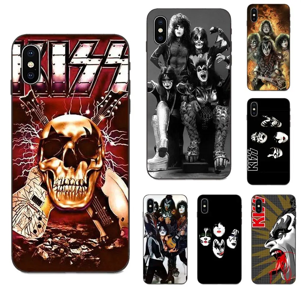 

Kiss Rock Band For Apple iPhone 4 4S 5 5S SE 6 6S 7 8 Plus X XS Max XR Soft TPU New Style
