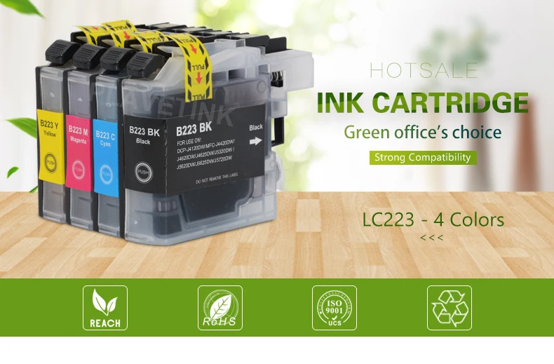 Plavetink 3 комплекта LC 223 XL принтер чернильный картридж для Brother LC 223 XL совместимый для LC223 MFC-J4420DW J4620DW J4625DW J5320DW J5620DW принтер
