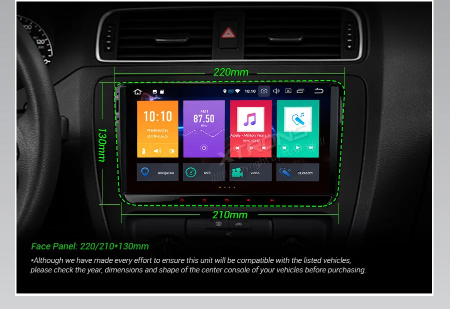 Perfect 9" Android 9.0 Pie OS Car Multimedia GPS Radio for Seat Altea 2004-2015 & Seat Altea XL 2007-2015 & Seat Alhambra 2010-2016 4