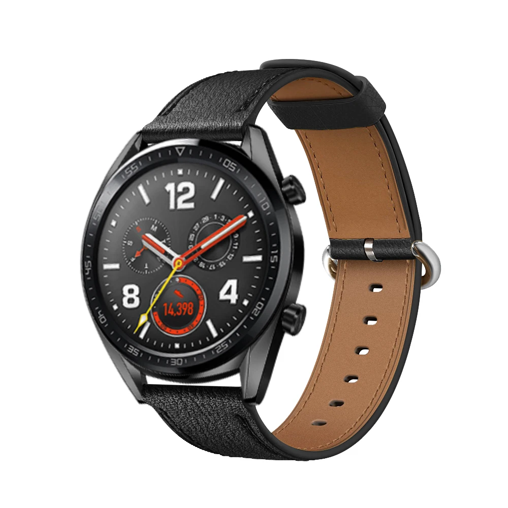 UEBN 22 мм кожаный браслет для HUAWEI Watch GT 2 46 мм наручный ремешок HONOR Magic для samsung gear S3 Classic& Frontier Ремешки для наручных часов