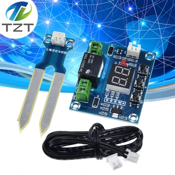 

XH-M214 Humidity Controller Soil Sensor Module 20-99%RH Automatic Control Irrigation Computer System Red Digital Display Module