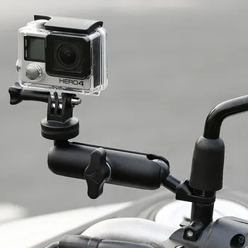 

Motorcycle Bike Camera Holder Handlebar Mirror Mount Bracket 1/4 Metal Stand For GoPro Hero8/7/6/5/4/3+ Action Cameras Accessory