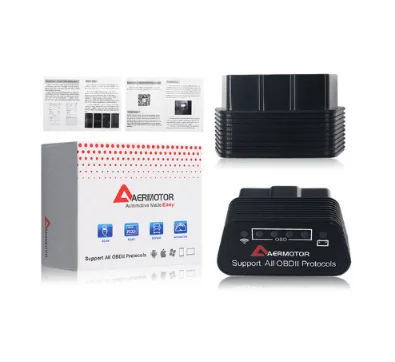 Новейший ELM327 Wifi V1.5 OBD2 автомобильный диагностический сканер инструмент Bluetooth ELM 327 1,5 OBDII elm 327 считыватель кодов для Android/IOS/Windows - Цвет: AER WIFI ELM327