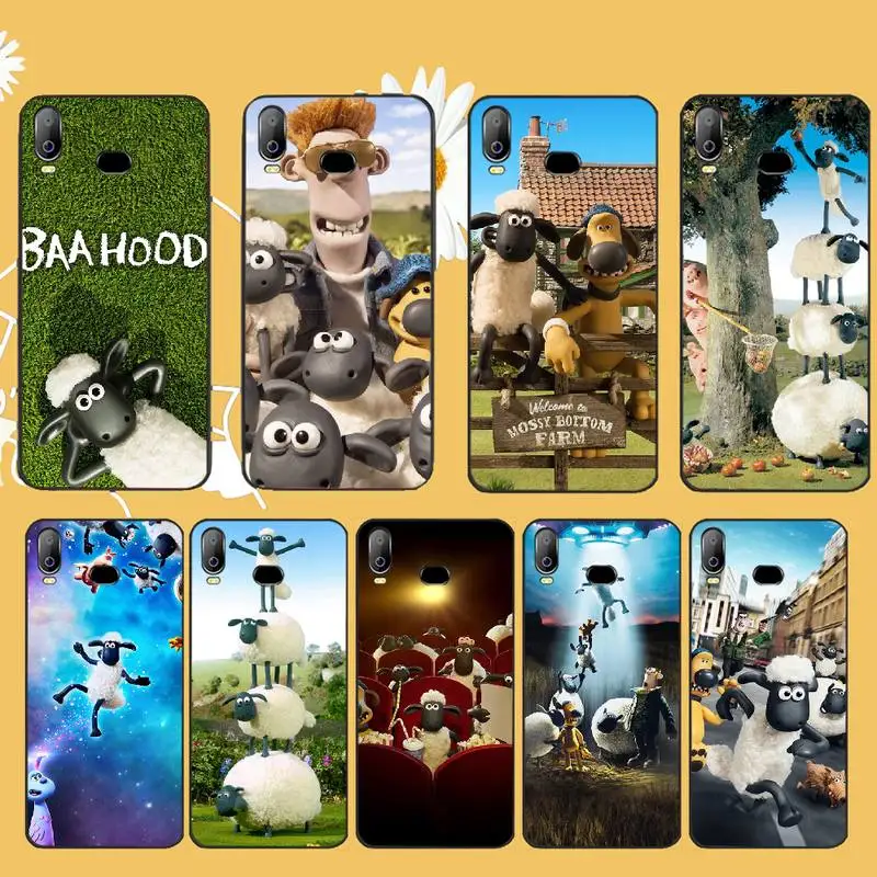 

NBDRUICAI Animation Shaun the Sheep Soft black Phone Case For Samsung A10 A20 A30 A40 A50 A70 A71 A51 A6 A8 2018