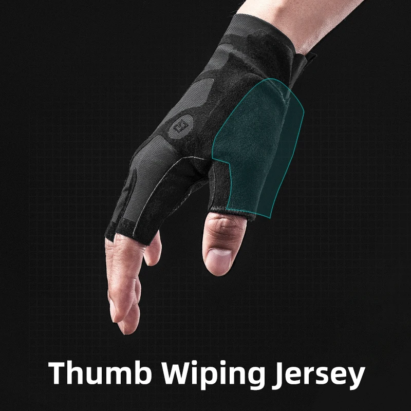 ROCKBROS Cycling Gloves Breathable Shockproof Bike Gloves Summer Half Finger Gloves MTB Mountain Bicycle Gloves Sports Gloves 3