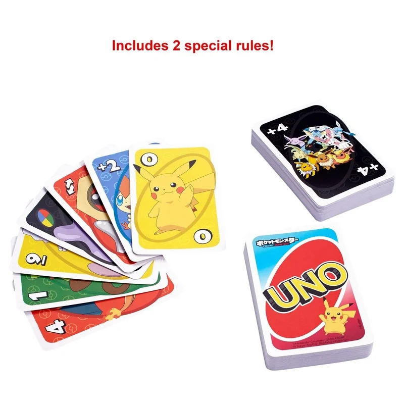 Pokemon UNO Games Cards  Anime Pikachu Card Game Family Funny Entertainment Board Game Poker Cards Game Gift Box